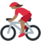 Radfahrerin: Mitteldunkle Hautfarbe