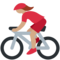 Radfahrerin: Mittlere Hautfarbe