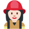 Feuerwehrfrau: Helle Hautfarbe