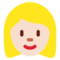 Frau: Helle Hautfarbe, Blondes Haar