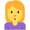 Schmollende Frau