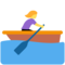 Frau Im Ruderboot
