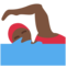 Schwimmerin: Dunkle Hautfarbe