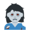 Weiblicher Zombie