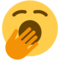Gähnendes Gesicht
