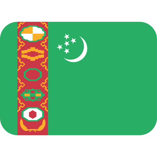 Vlajka: Turkmenistán Vlajka: Turkmenistán