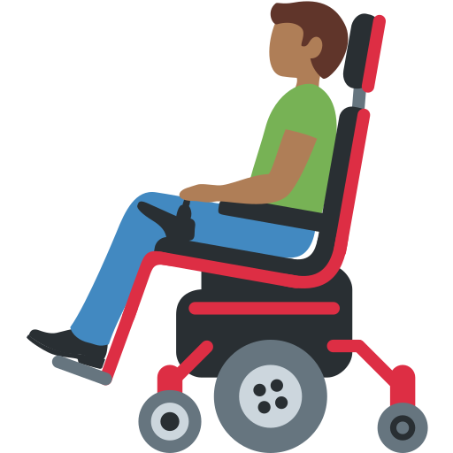 Άντρας σε ηλεκτροκίνητο αναπηρικό αμαξίδιο: Μεσαία Σκουρόχρωμη Επιδερμίδα Άντρας σε ηλεκτροκίνητο αναπηρικό αμαξίδιο: Μεσαία Σκουρόχρωμη Επιδερμίδα