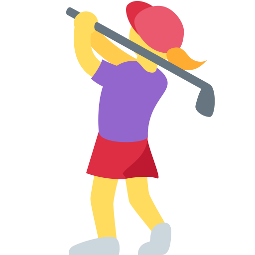 Žena hrající golf Žena hrající golf