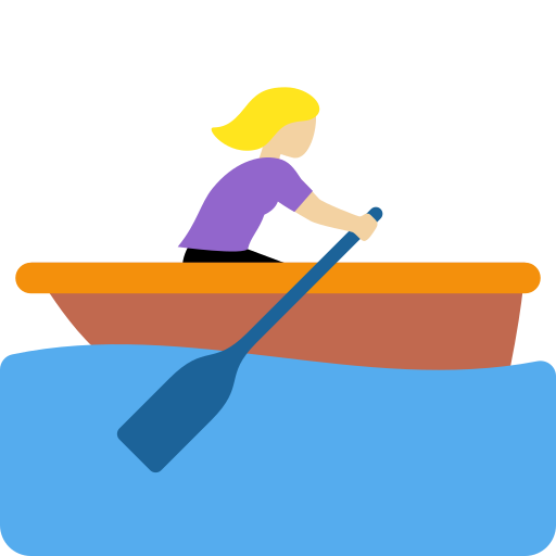 Rameuse Dans Une Barque: Peau Moyennement Claire