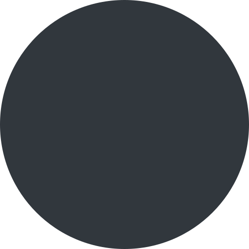 Чорне коло для Twitter (X) Twemoji 15.0.3