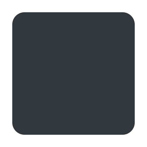 Чорний квадрат для Twitter (X) Twemoji 15.0.3