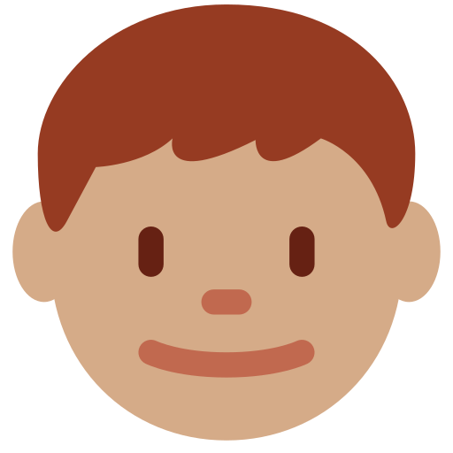 Мальчик: средний тон кожи для Twitter (X) Twemoji 15.0.3