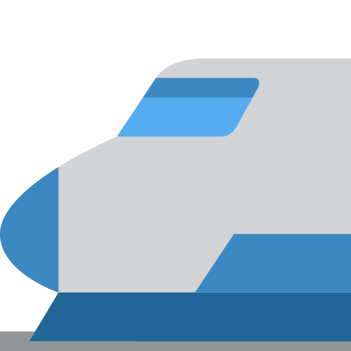 Поїзд-куля для Twitter (X) Twemoji 15.0.3