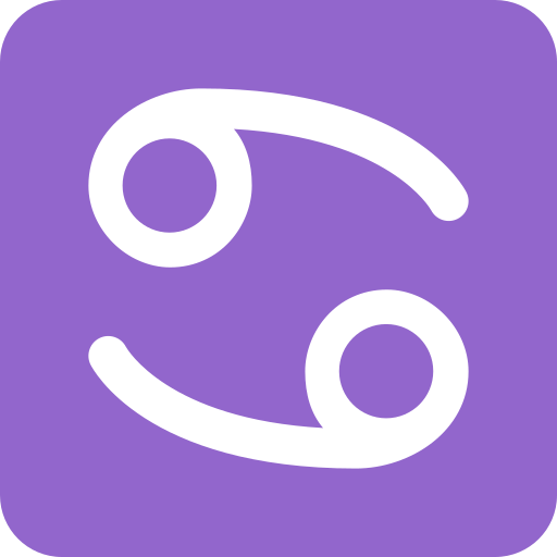 Знак зодиака Рак для Twitter (X) Twemoji 15.0.3