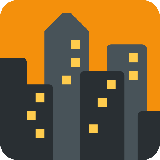 Захід сонця в місті для Twitter (X) Twemoji 15.0.3