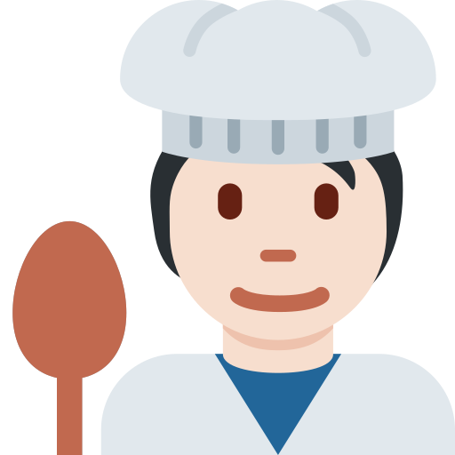 Кухар: дуже світлий тон шкіри для Twitter (X) Twemoji 15.0.3