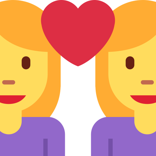 Закохана пара: жінка жінка для Twitter (X) Twemoji 15.0.3