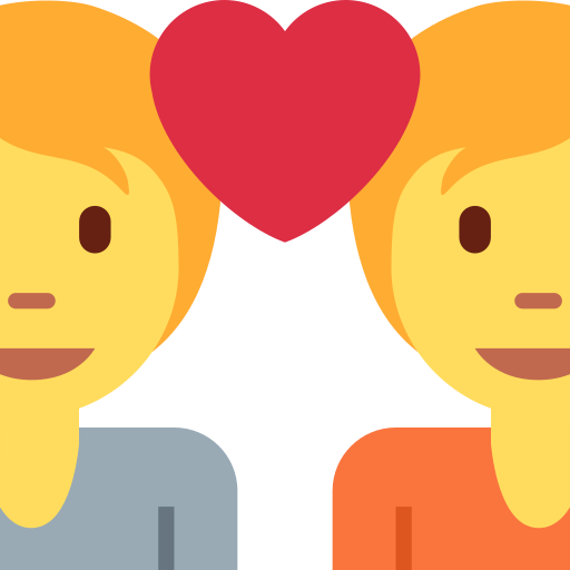 Закохана пара для Twitter (X) Twemoji 15.0.3