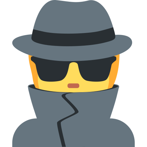 Детектив для Twitter (X) Twemoji 15.0.3