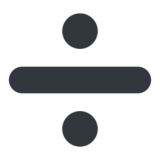 Знак ділення для Twitter (X) Twemoji 15.0.3