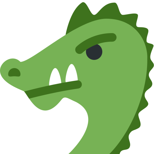 Голова дракона для Twitter (X) Twemoji 15.0.3