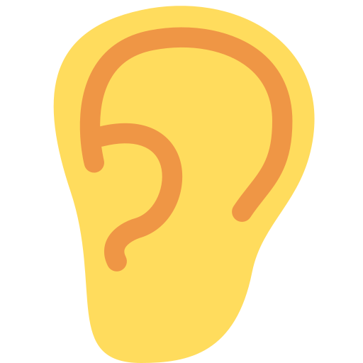 Вухо для Twitter (X) Twemoji 15.0.3