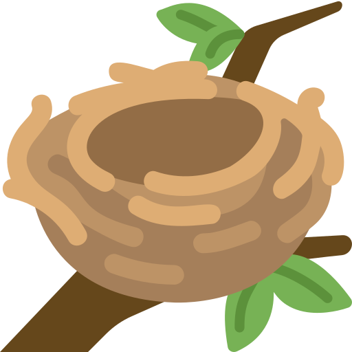 Пустое гнездо для Twitter (X) Twemoji 15.0.3