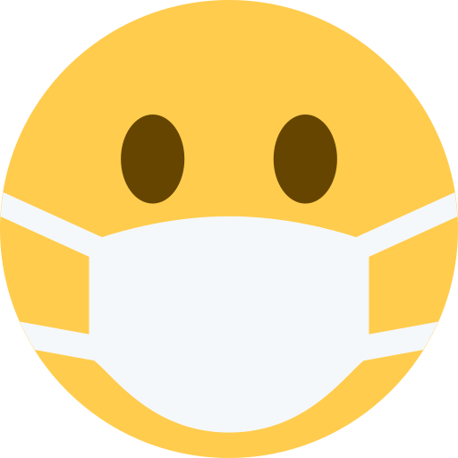 В медицинской маске для Twitter (X) Twemoji 15.0.3