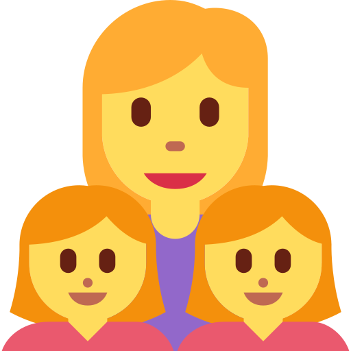 Сім'я: жінка, дівчинка, дівчинка для Twitter (X) Twemoji 15.0.3