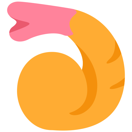 Смажена креветка для Twitter (X) Twemoji 15.0.3