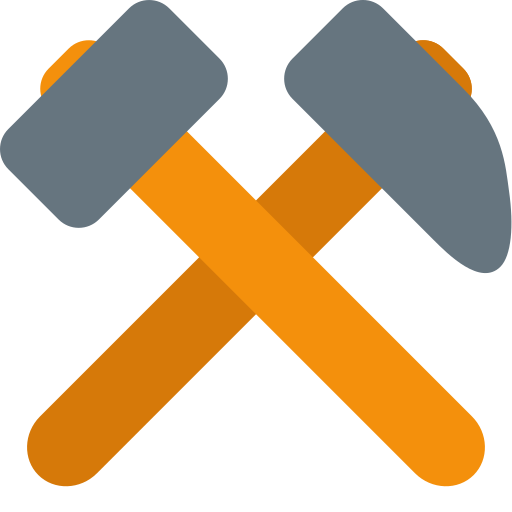 Кірка і молот для Twitter (X) Twemoji 15.0.3