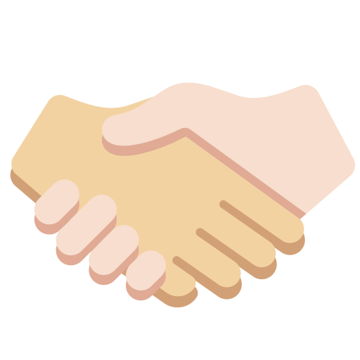 Рукостискання: світлий тон шкіри дуже світлий тон шкіри для Twitter (X) Twemoji 15.0.3