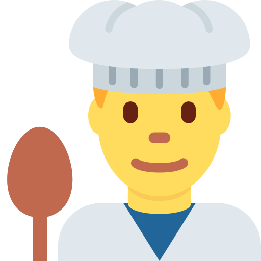 Мужчина-повар для Twitter (X) Twemoji 15.0.3