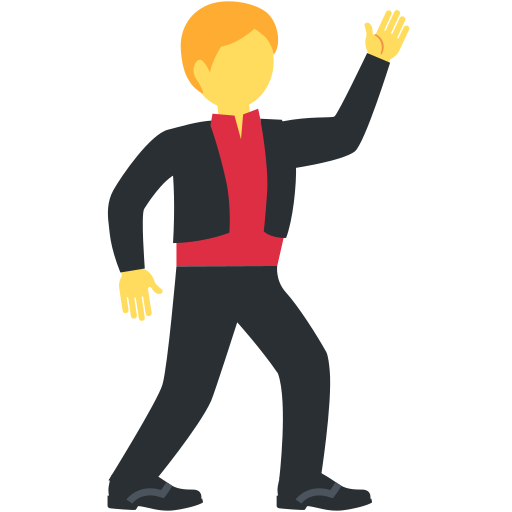 Танцующий мужчина для Twitter (X) Twemoji 15.0.3