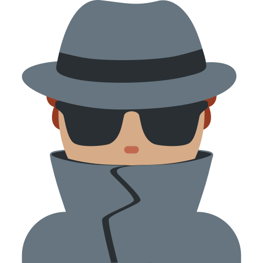 Мужчина-детектив: средний тон кожи для Twitter (X) Twemoji 15.0.3