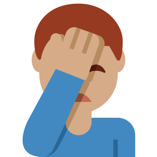 Чоловік втратив дар мови: середній тон шкіри для Twitter (X) Twemoji 15.0.3