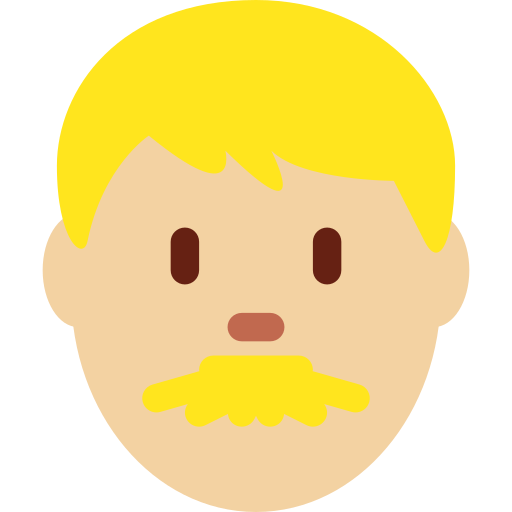 Чоловік: світлий тон шкіри для Twitter (X) Twemoji 15.0.3