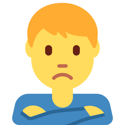 Ображений чоловік для Twitter (X) Twemoji 15.0.3