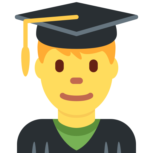 Студент для Twitter (X) Twemoji 15.0.3