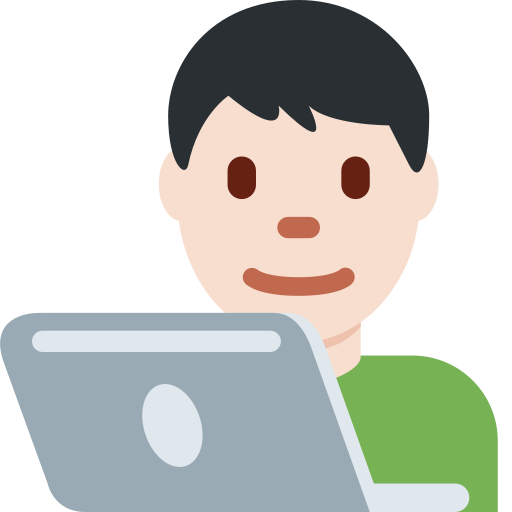 Чоловік-інженер: дуже світлий тон шкіри для Twitter (X) Twemoji 15.0.3