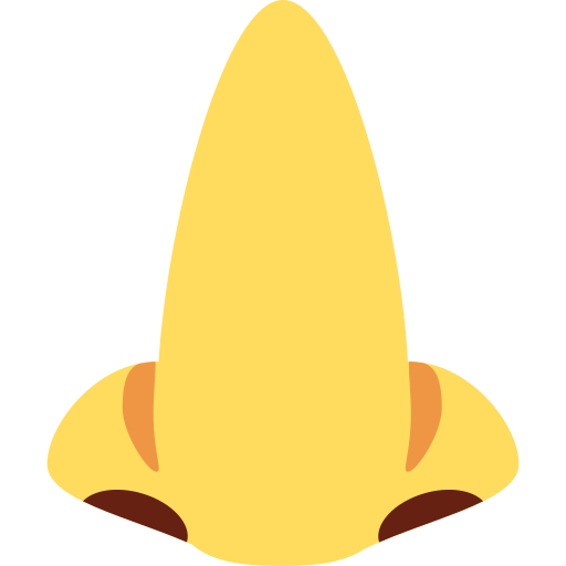 Носа для Twitter (X) Twemoji 15.0.3