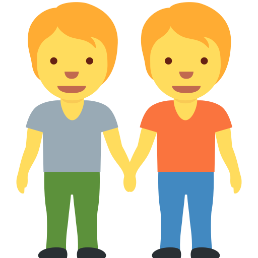 Люди, що тримаються за руки для Twitter (X) Twemoji 15.0.3