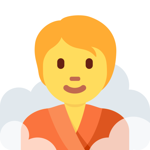 Людина в лазні для Twitter (X) Twemoji 15.0.3