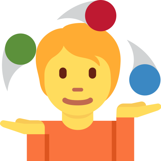 Жонглер для Twitter (X) Twemoji 15.0.3