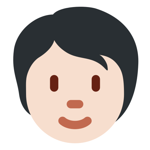 Дорослий: найсвітліший тон шкіри для Twitter (X) Twemoji 15.0.3