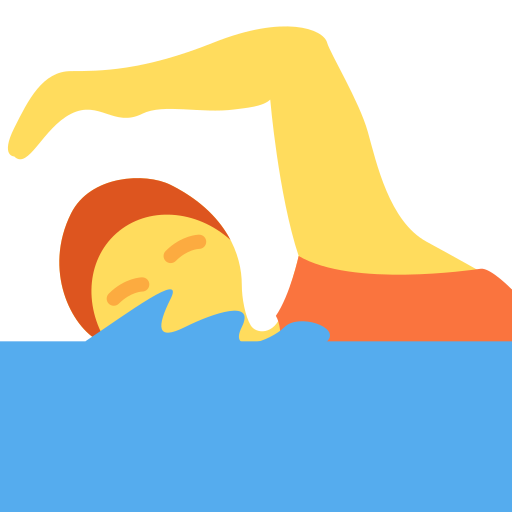 Плавання для Twitter (X) Twemoji 15.0.3