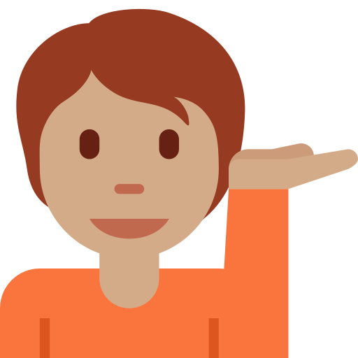 Людина тягне руку: середній тон шкіри для Twitter (X) Twemoji 15.0.3