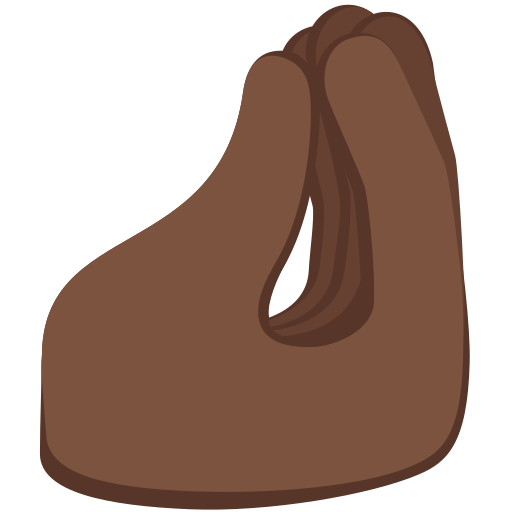 Щіпка: дуже темний тон шкіри для Twitter (X) Twemoji 15.0.3