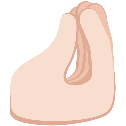 Щіпка: дуже світлий тон шкіри для Twitter (X) Twemoji 15.0.3