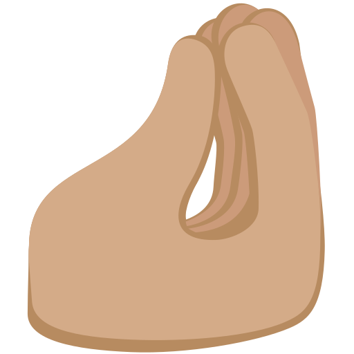 Щепоть: средний тон кожи для Twitter (X) Twemoji 15.0.3